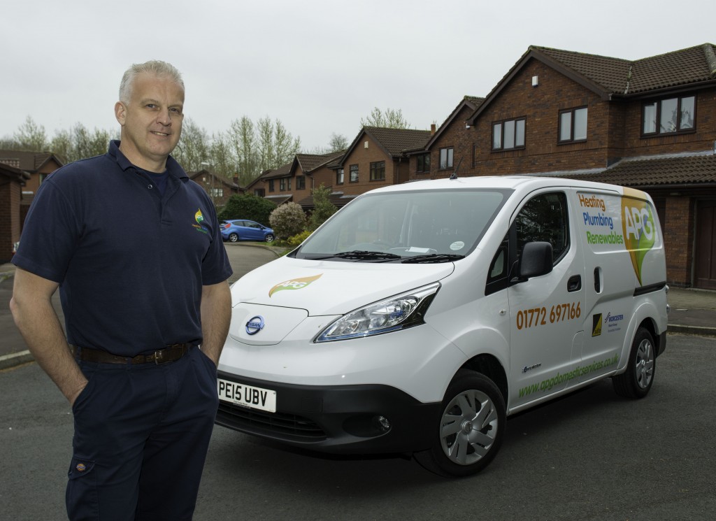 Peter Gerrard with one of APG's new Nissan e-NV200s