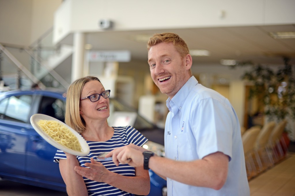 Chesterfield Nissan sales executive Paul Nicholson and his partner Sarah Slater have taken part in Channel 4 show Couples Come Dine With Me.