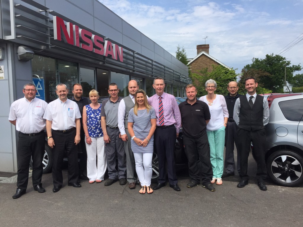 The long-serving staff at Nissan dealership Barnard & Brough