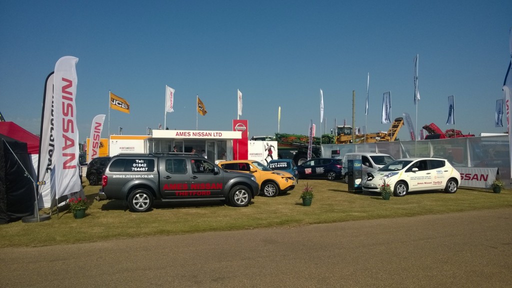 The Ames Nissan stall at the recent Royal Norfolk Show 