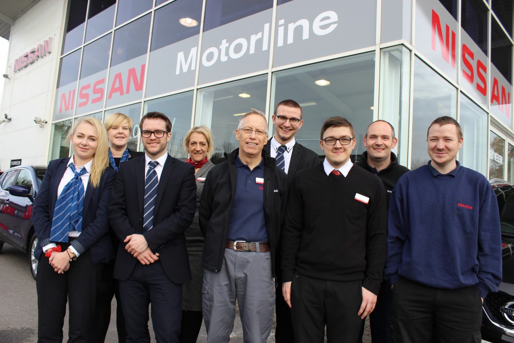 Members of the Motorline Nissan Reading team