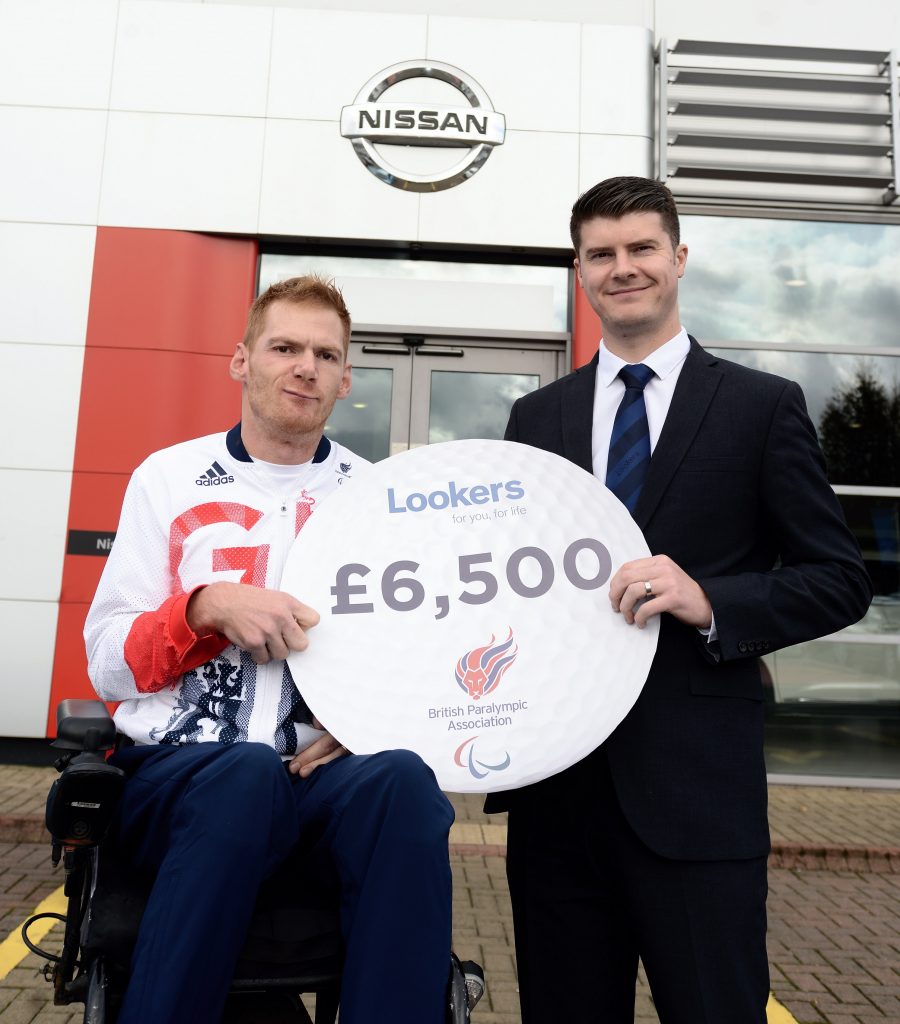 As part of Nissan’s partnership with the British Paralympic Association (BPA), Lookers Nissan in Gateshead recently raised over £6,500 from a charity golf day held at George Washington Golf and Country Club. On behalf of the BPA, Paralympian Stephen Miller collected the cheque from Lookers Nissan Gateshead General Manager Peter Waugh. Multiple Olympic champion, world record holder and Northumberland native, Stephen Miller is one of Great Britain’s most accomplished Paralympians and has represented ParalympicsGB at the last six Games. Stephen was awarded an MBE in the 2016 New Year Honours for services to sport and won a Bronze medal at the Rio Games.