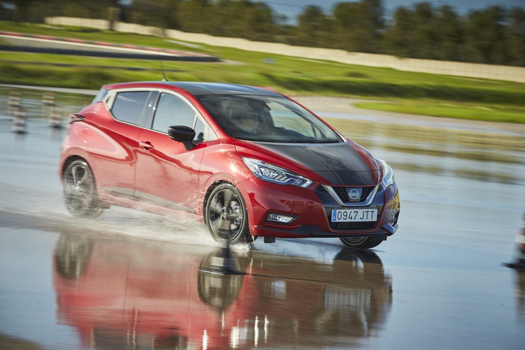 The new Nissan Micra is tested with its Bridgestone tyres.