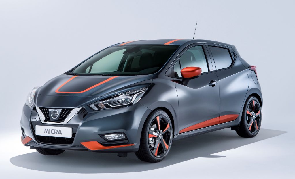 The premium Nissan Micra BOSE Personal Edition, unveiled at the Geneva Motor Show. 