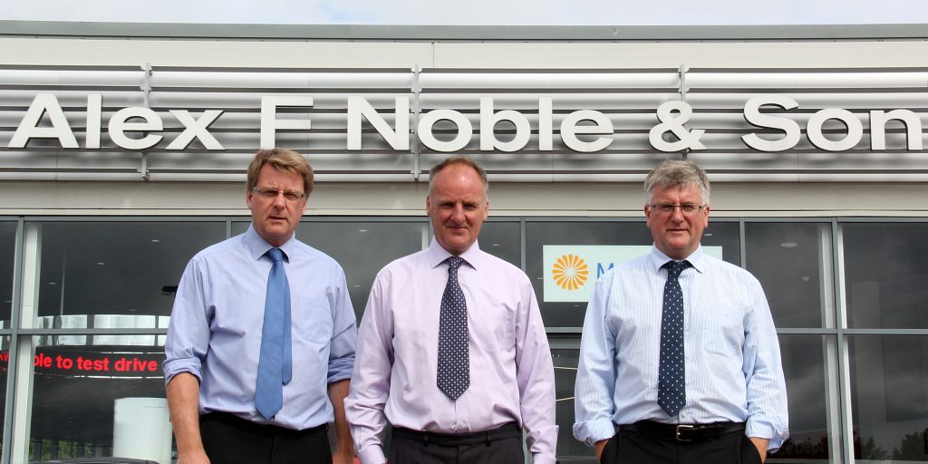 From left to right Michael, Colin and David Noble.