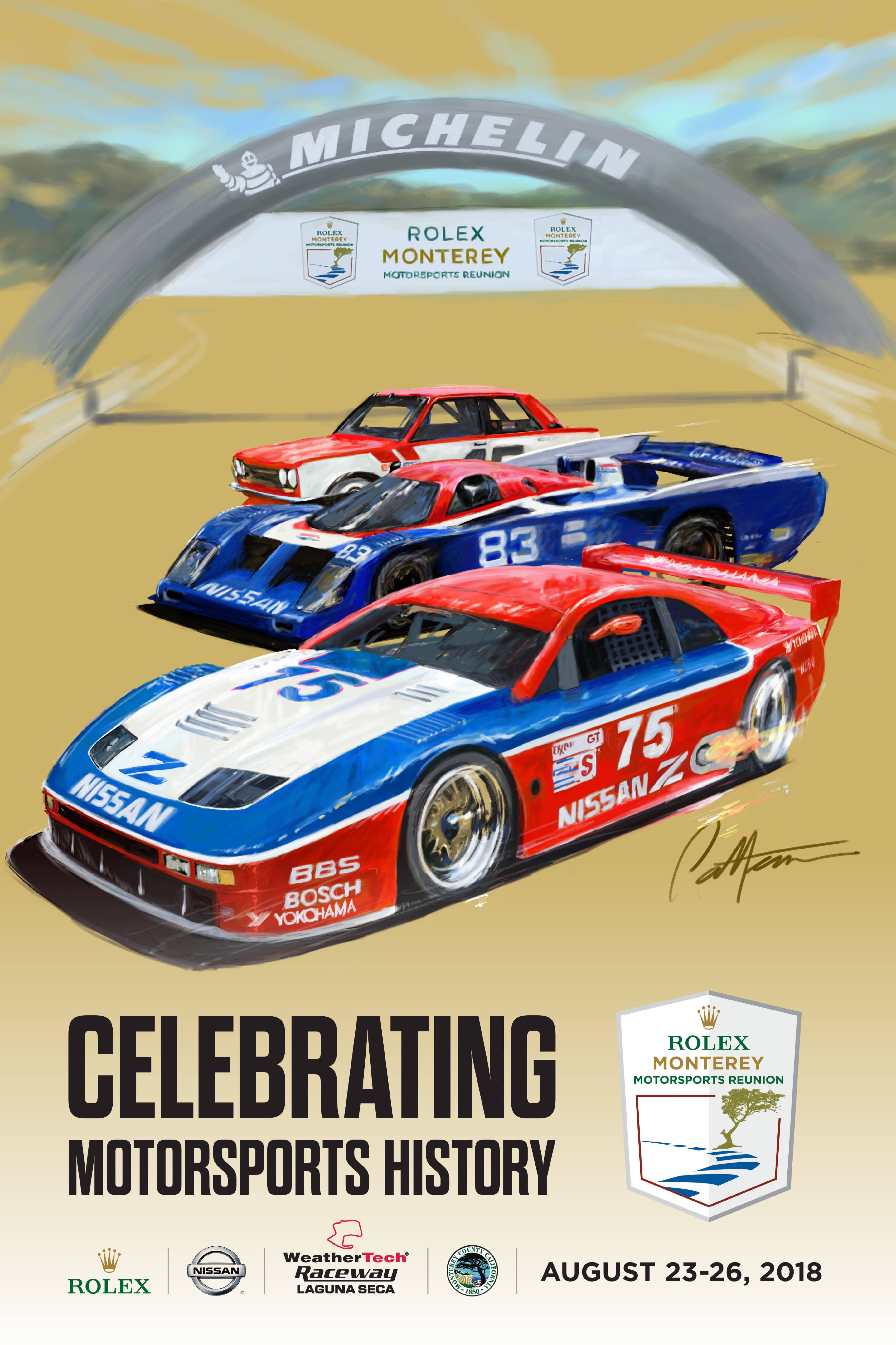 Nissan celebrates 50 years of motorsports success in Monterey Nissan